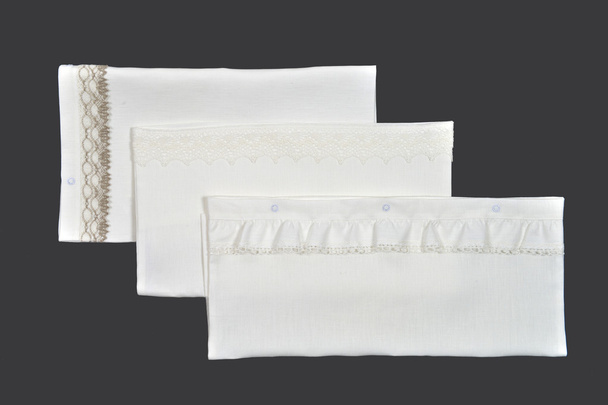 Üç beyaz yastık kılıfı - Fotoğraf, Görsel