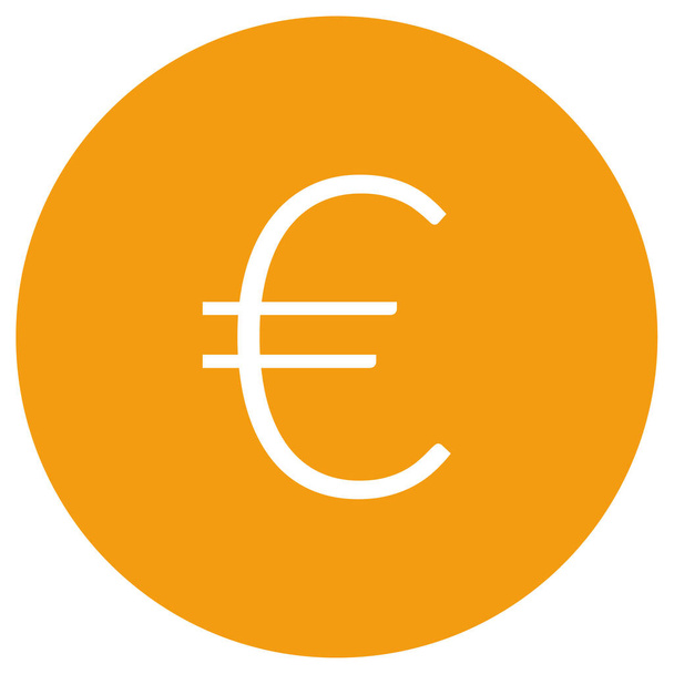 euro pénznem ikon vektor illusztráció  - Vektor, kép
