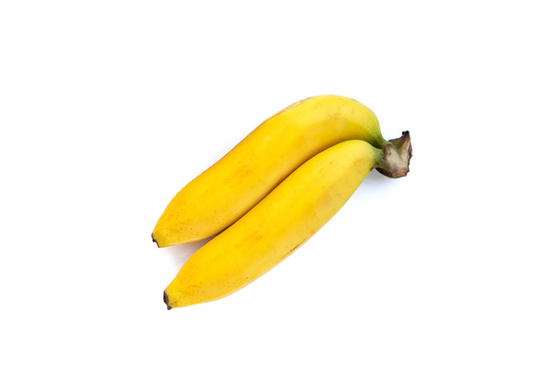 Banana fruit on white background. - Photo, Image