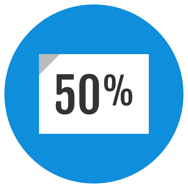 percentage. web icon simple illustration - Vector, afbeelding
