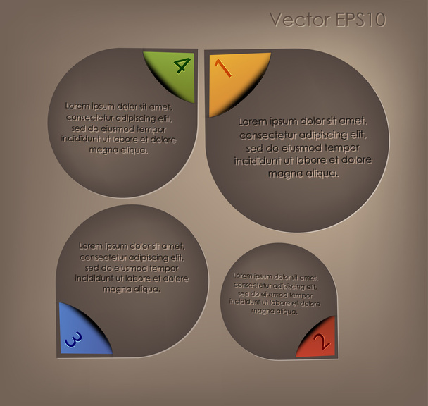 absztrakt infographic design - Vektor, kép