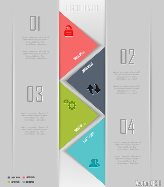 Arrow style options banner - Vector, Image