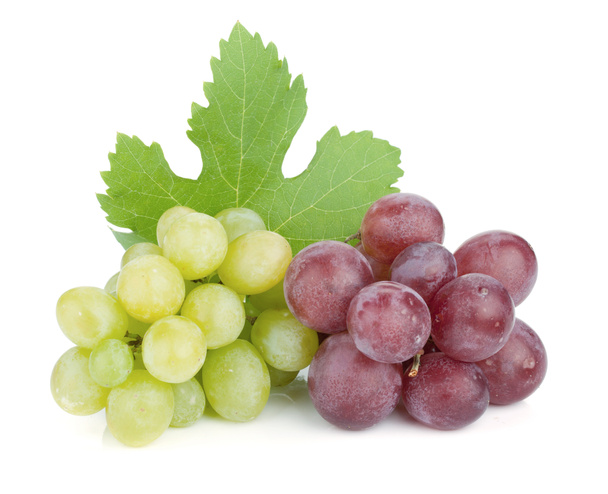 fehér és vörös szőlő - Fotó, kép