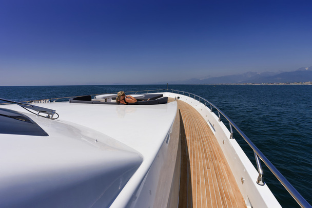 Italy, Tirrenian sea, off the coast of Viareggio, Tuscany, luxury yacht Tec - Photo, Image