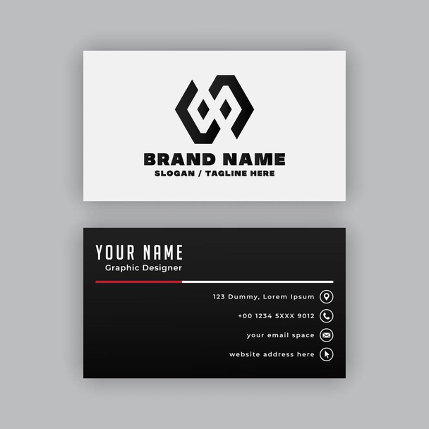 Business Card Design Template - Vector, Image