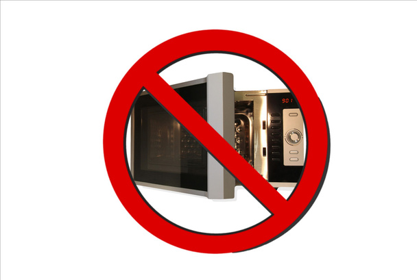 No microwave, sign  - Photo, Image