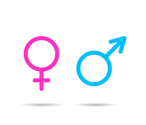 ikon symboli płci - Wektor, obraz