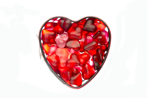 forma con corazón de gelatina
 - Foto, imagen