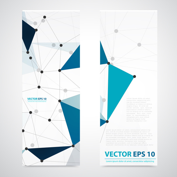 Vector network background abstract polygon triangle. - Vector, afbeelding