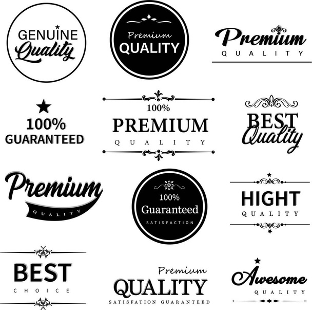 Set of Price tags. Promotional sale badge and retail paper stickers. - Vetor, Imagem