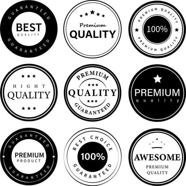 Set of Price tags. Promotional sale badge and retail paper stickers. - Вектор,изображение