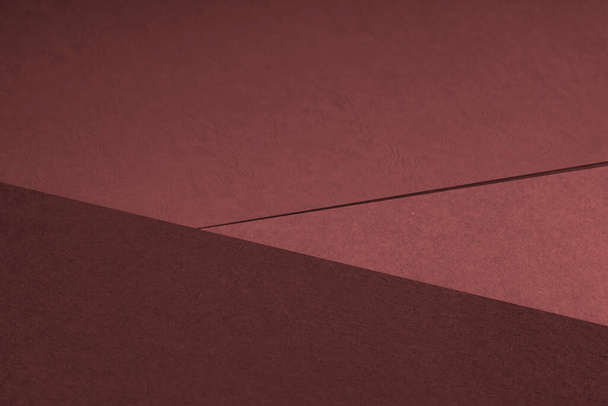 abstracte achtergrond van papieren vellen van rode en bruine kleur - Foto, afbeelding