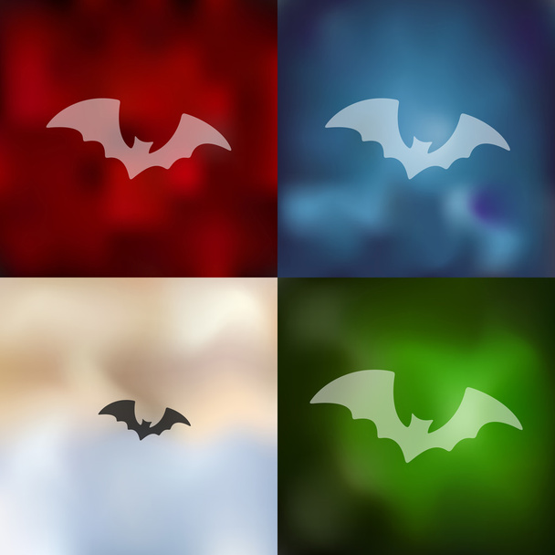 Icono de murciélago borroso
 - Vector, imagen
