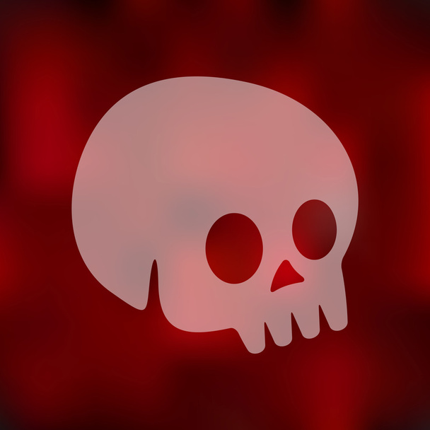 Blurred skull icon - ベクター画像