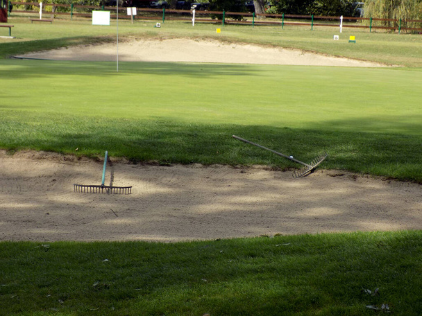 Поле для гольфу в громадському парку
 - Фото, зображення