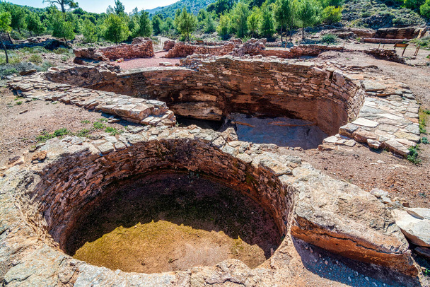 Vista do local histórico de Lavrion Ancient Silver Mines. Grécia. - Foto, Imagem