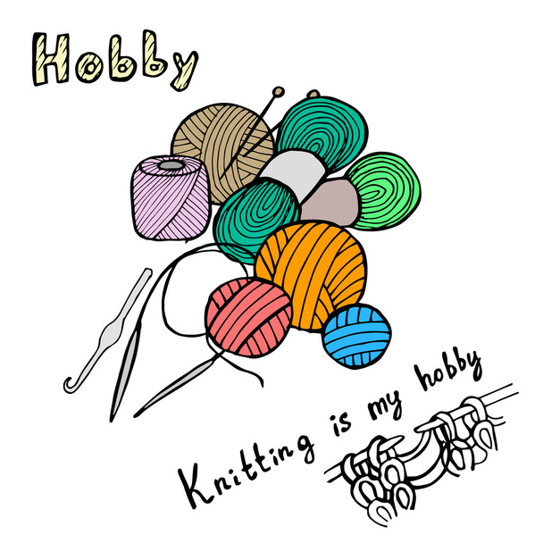 Knitting pattern - Vector, Image