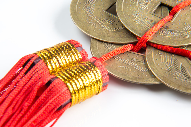 Τυχερά νομίσματα φενγκ σούι - Φωτογραφία, εικόνα