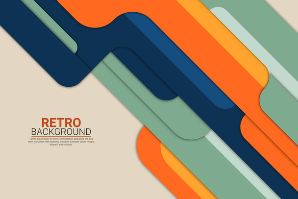 Retro Vector Background Style - Wektor, obraz