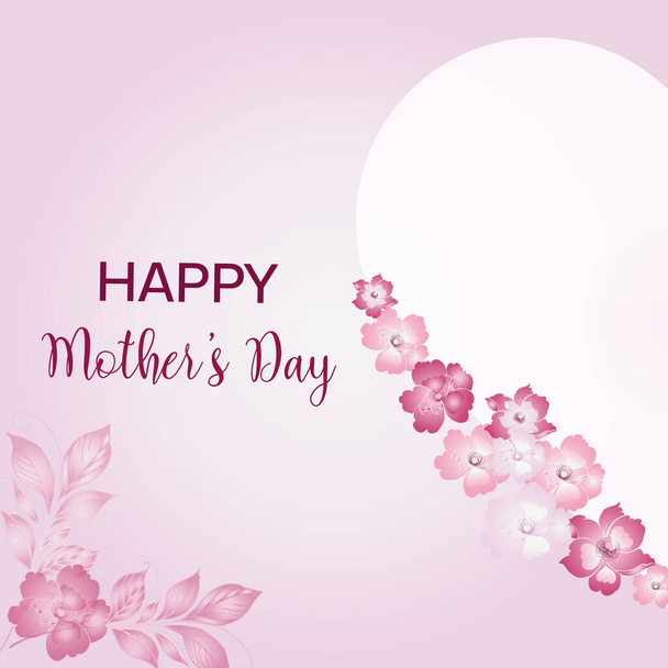 Gentle background, greetings, card with Mother's Day, Women's Day, Happy Birthday. With space for text. - Zdjęcie, obraz