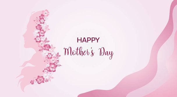 Gentle background, greetings, card with Mother's Day, Women's Day, Happy Birthday. With space for text. - Photo, Image