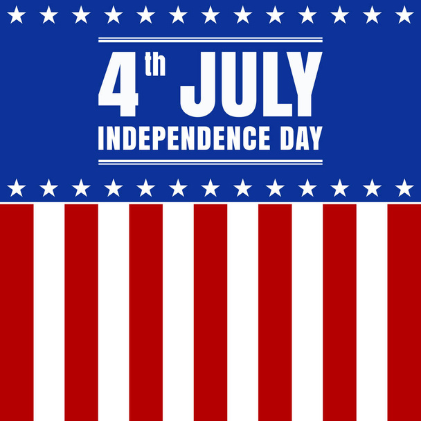 4 July independence day vector illustration - Vektor, kép