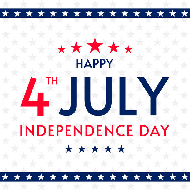 4 July independence day vector illustration - Vector, Imagen