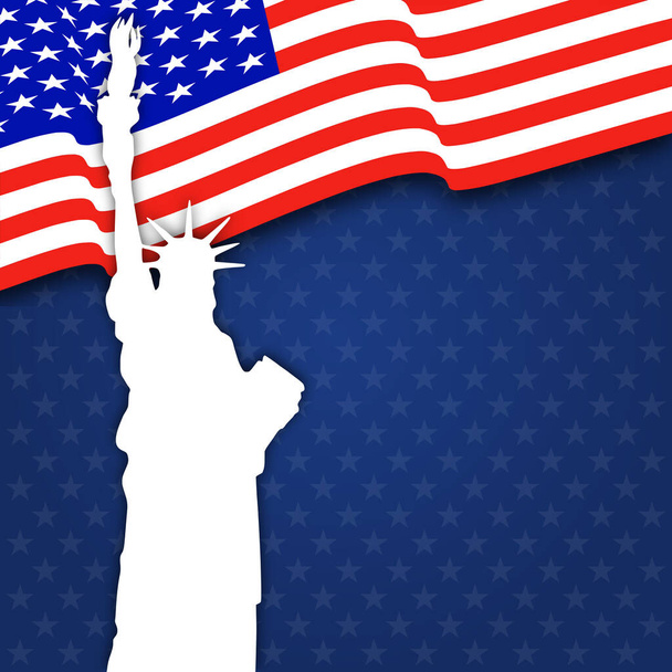 USA background vector illustration - Vector, Image