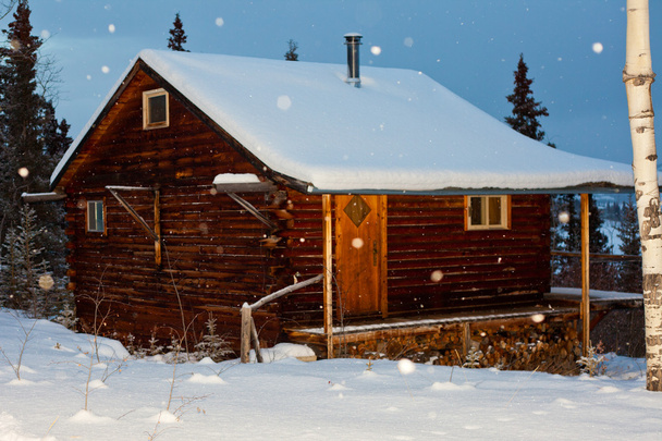 Acogedora cabina de invierno
 - Foto, imagen