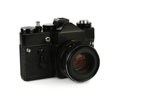 Старая ретро-35-мм кинокамера
 - Фото, изображение