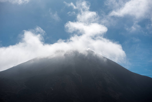Pacaya Volcano in Guatemala. Landscape with Blue Sky - Zdjęcie, obraz
