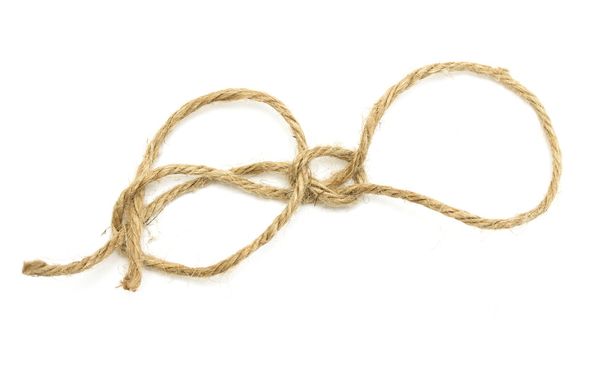 Rope loop isolated on white background - Photo, Image
