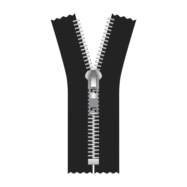 Vektor Zipper Illustration isoliert auf weiß - Vektor, Bild