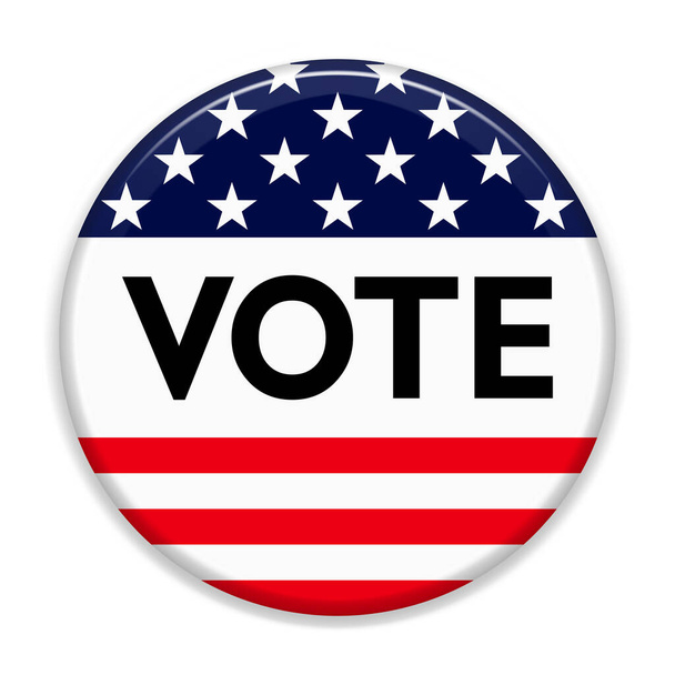 Amerika Birleşik Devletleri bayrağıyla oy ve seçim kavramı  - Fotoğraf, Görsel
