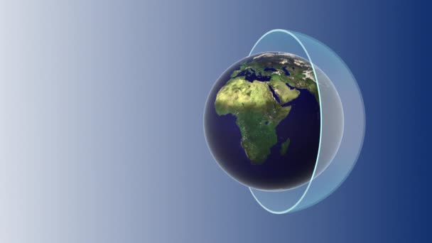 Παγκόσμια ημέρα όζοντος με τη γη - Πλάνα, βίντεο