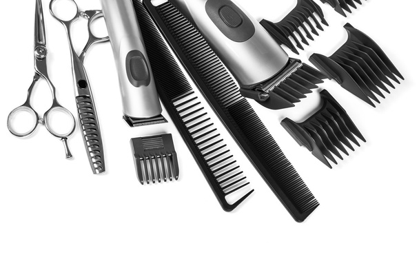 scissors and combs  - Zdjęcie, obraz