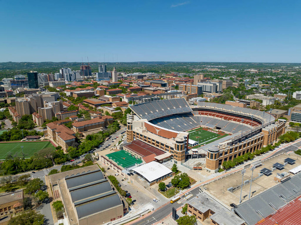 Darrell K Royal Memorial Stadium in Austin, Texas, on the campus of the University of Texas.   - Photo, Image