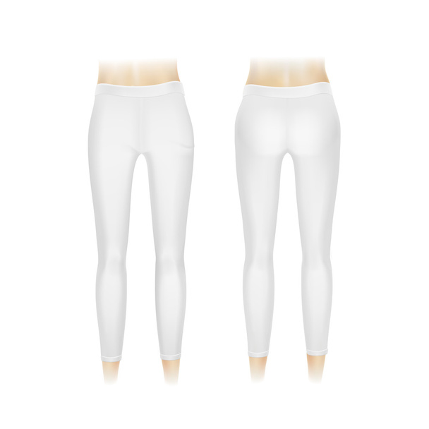 Διανυσματικά λευκό κολάν παντελόνι απομονωθεί - Διάνυσμα, εικόνα