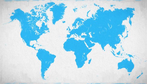 wereldkaart, planeet aarde - Foto, afbeelding