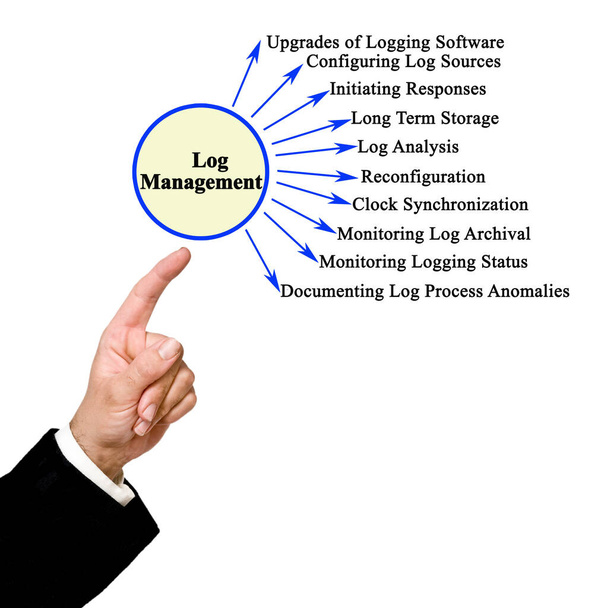 Ten Components of Log Management - Photo, Image