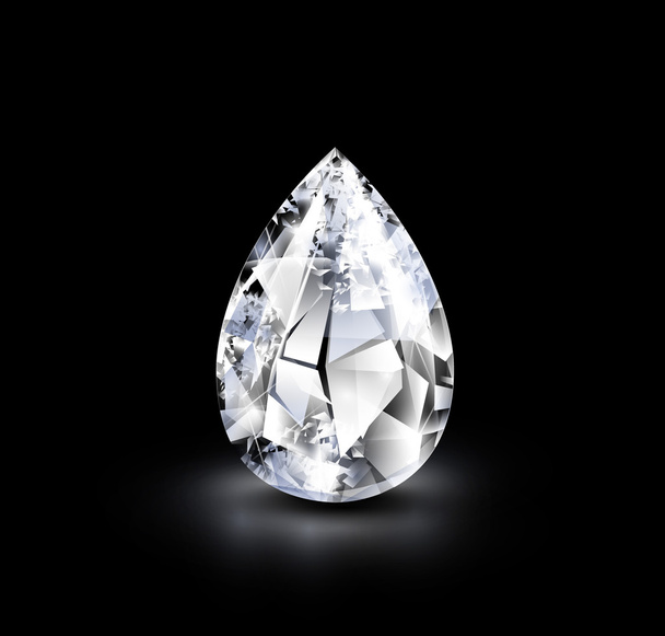Realistischer Diamant. Vektor Folge 10 - Vektor, Bild