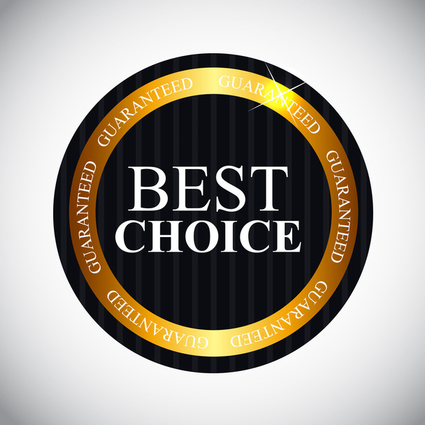 Best Choice Label with Ribbon Vector Illustration - Vector, Image
