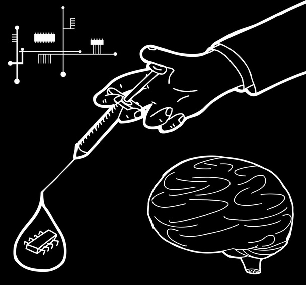 Нанотехнологический мультфильм
 - Вектор,изображение