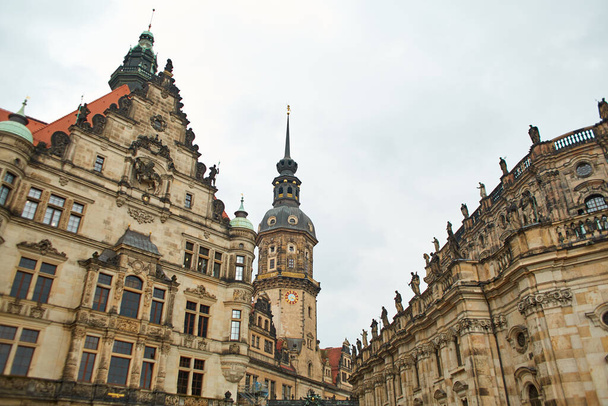 The austere architecture of Germany. Historic buildings of Dresden. Dresden, Germany - 05.20.2019 - Фото, изображение
