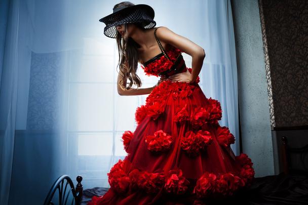 Woman in a beautiful dress - Valokuva, kuva