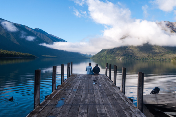 Nationaal Park Nelson Lakes Nieuw-Zeeland - Foto, afbeelding