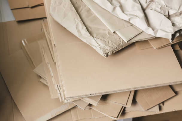 Cardboard and paper stack. - Foto, Bild