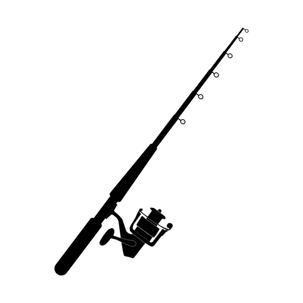 Vektor Stok Fishing Rod Leisure Icon Simple Illustration (Tanpa
