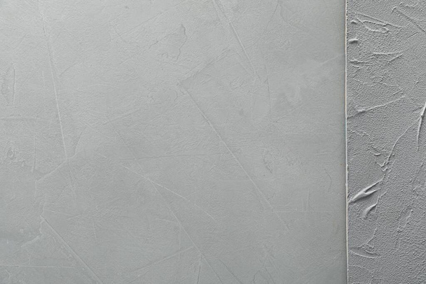 Light gray textured surfaces as background, top view - Fotoğraf, Görsel