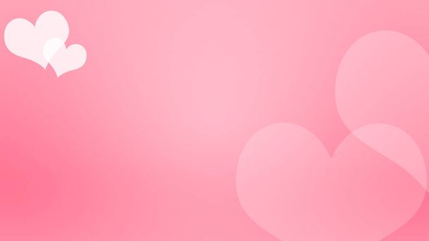 Valentinstag Hintergrund mit rosa Herzen. - Foto, Bild